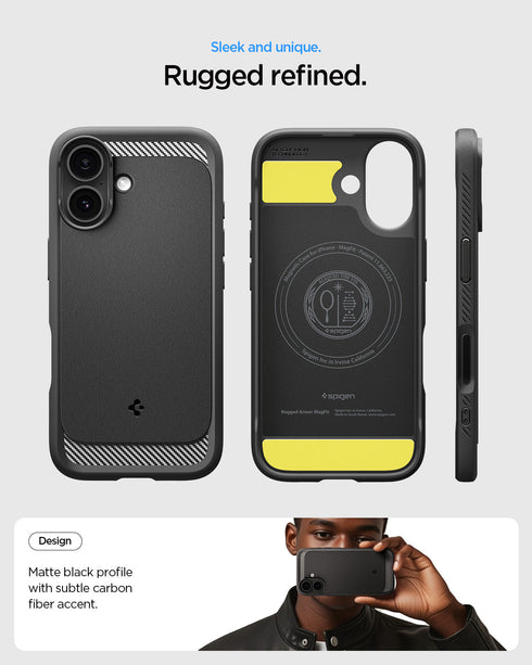Spigen iPhone 17 Case - Rugged Armor (MagFit)